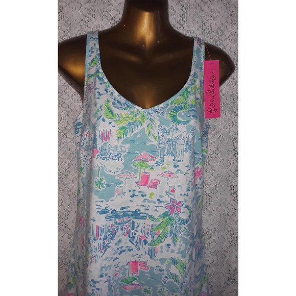 NWT Sz S Lilly Pulitzer ADRIANNA Bold Tropical Print Shift Dress - Picture 4 of 10